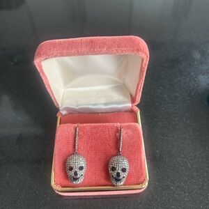 Crystal Skull Earrings